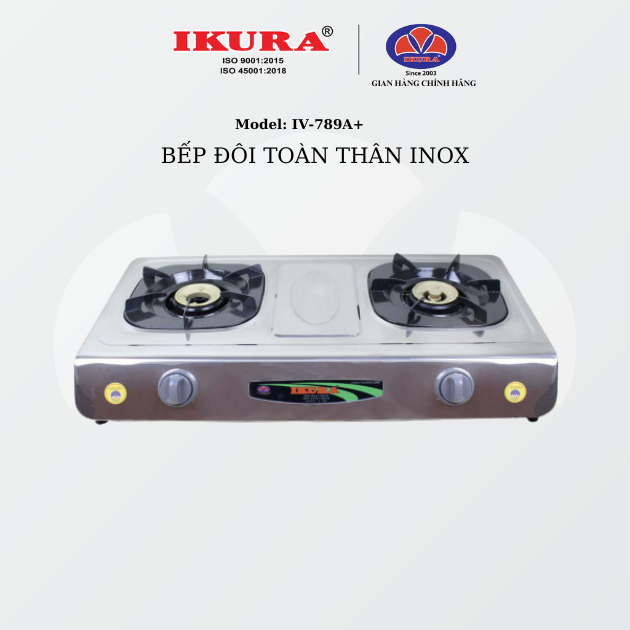 [HCM]Bếp ga dương mặt inox siêu bền, tiết kiệm ga, lửa mạnh