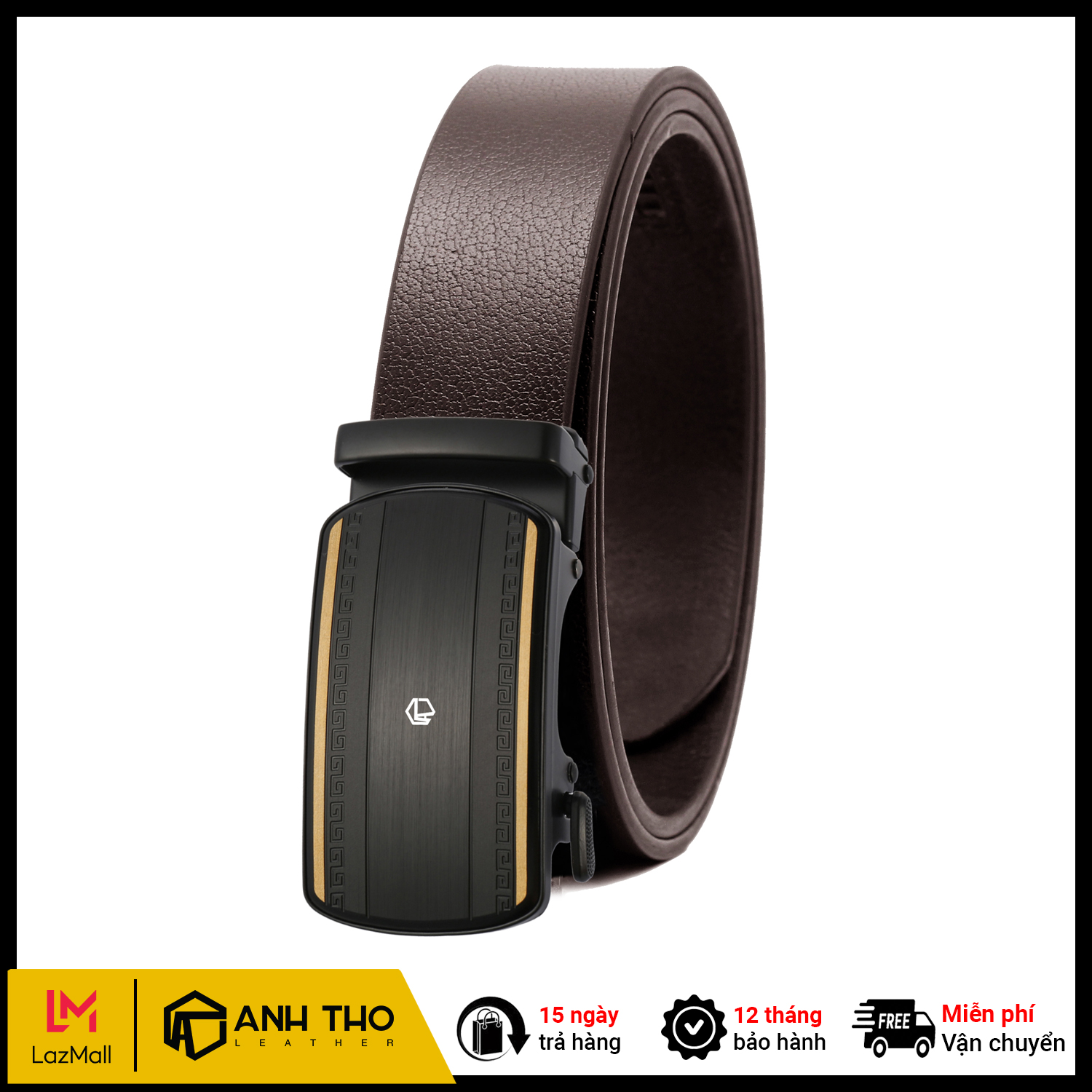 Thắt lưng nam da bò at leather m4-22