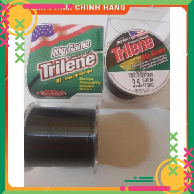 Cước câu cá mỹ trilene big game 500m đủ size siêu biền chống sờn