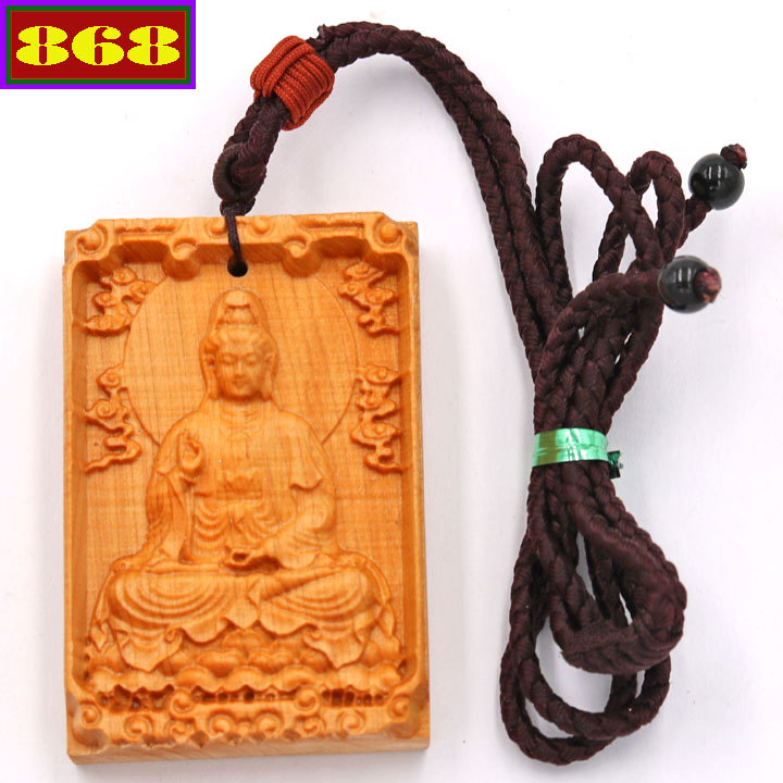 Mặt gỗ hoàng đàn quan âm bồ tát mg1 - phong thủy 868