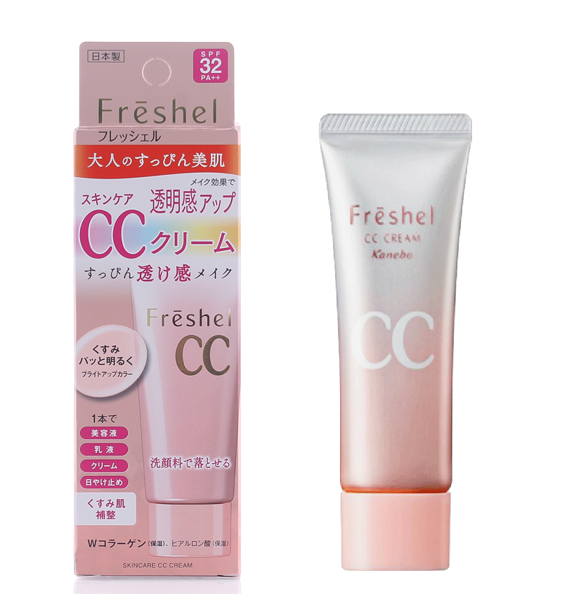 Kem nền trang điểm CC KANEBO FRESHEL SPF32/PA++ (50g) (Trắng hồng)