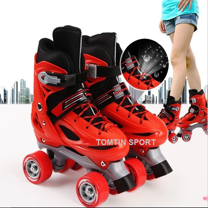 Giày patin trẻ em 2 hàng 4 bánh đi được ngay không sợ ngã tặng kèm bảo hộ chân tay hãng BANWEI - TOMTIN SPORT quà tặng sinh nhật