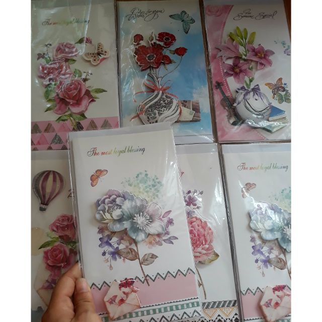 Thiệp 3d thiệp chúc mừng sinh nhật 20/10 20/11 8/3 thiệp quà tặng