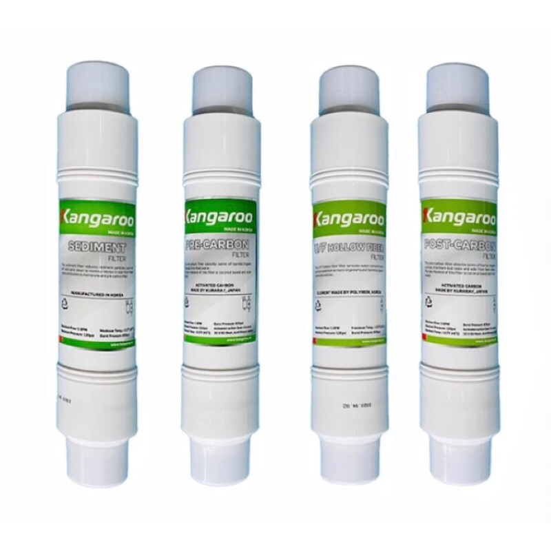 [COMBO] Bộ 4 Lõi Lọc U/F KANGAROO - Hàng chính hãng  - Dùng thay cho máy KG47, KG48