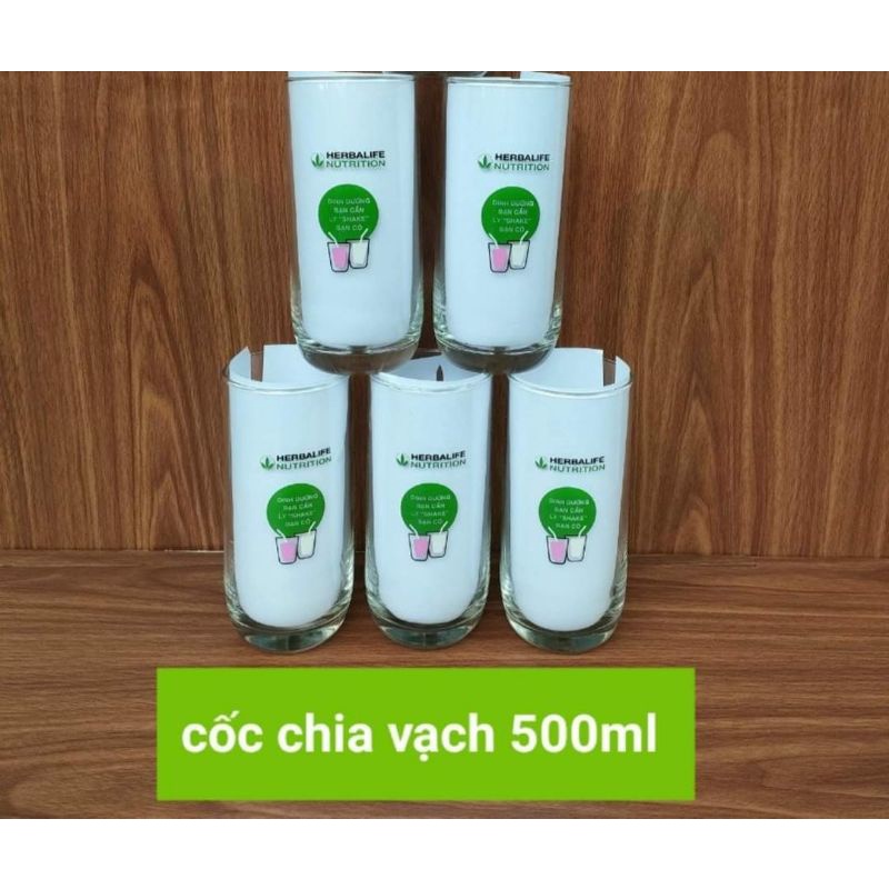 Cốc thủy tinh chia vạch hbl hộp 6 cái