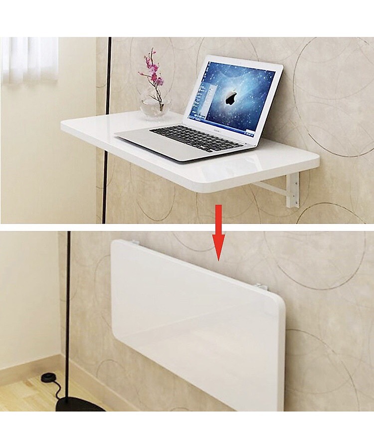 Bàn gấp - gập treo tường 40x80cm bản lề A2 chịu tải 60kg