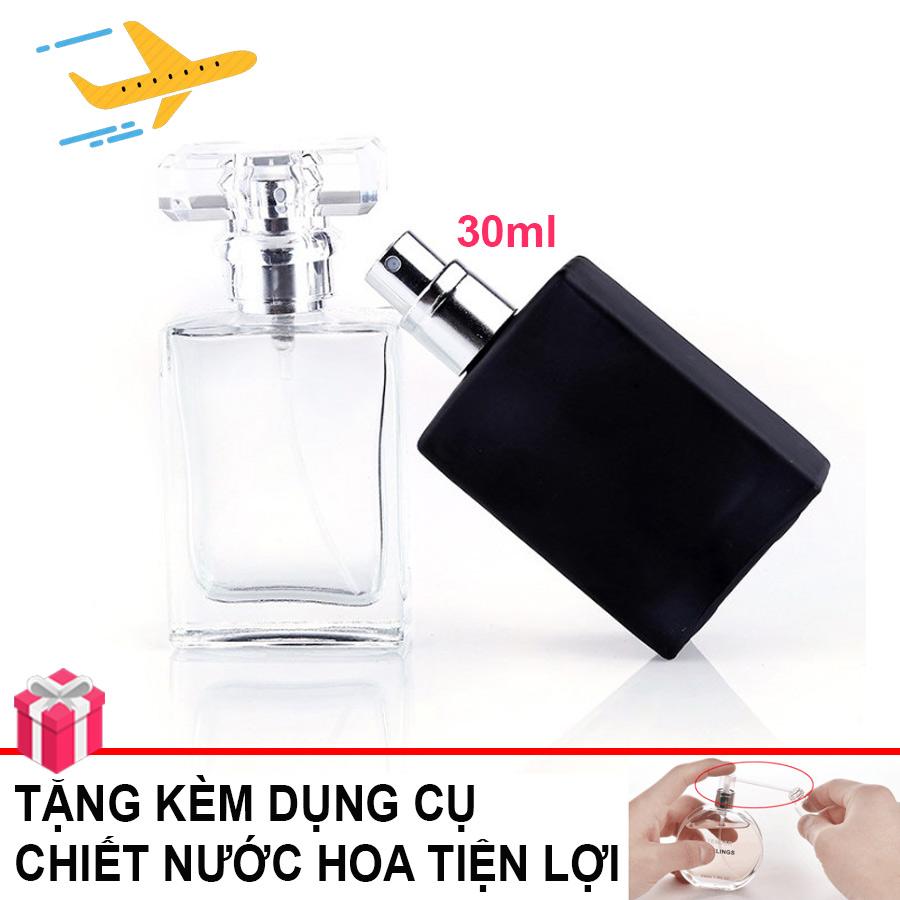 [HCM]Ống Chai Lọ Chiết Nước Hoa Mini Du Lịch Tiện Lợi 30ml Chai Lọ trữ nước hoa (Tặng kèm dụng cụ chiết nước hoa)