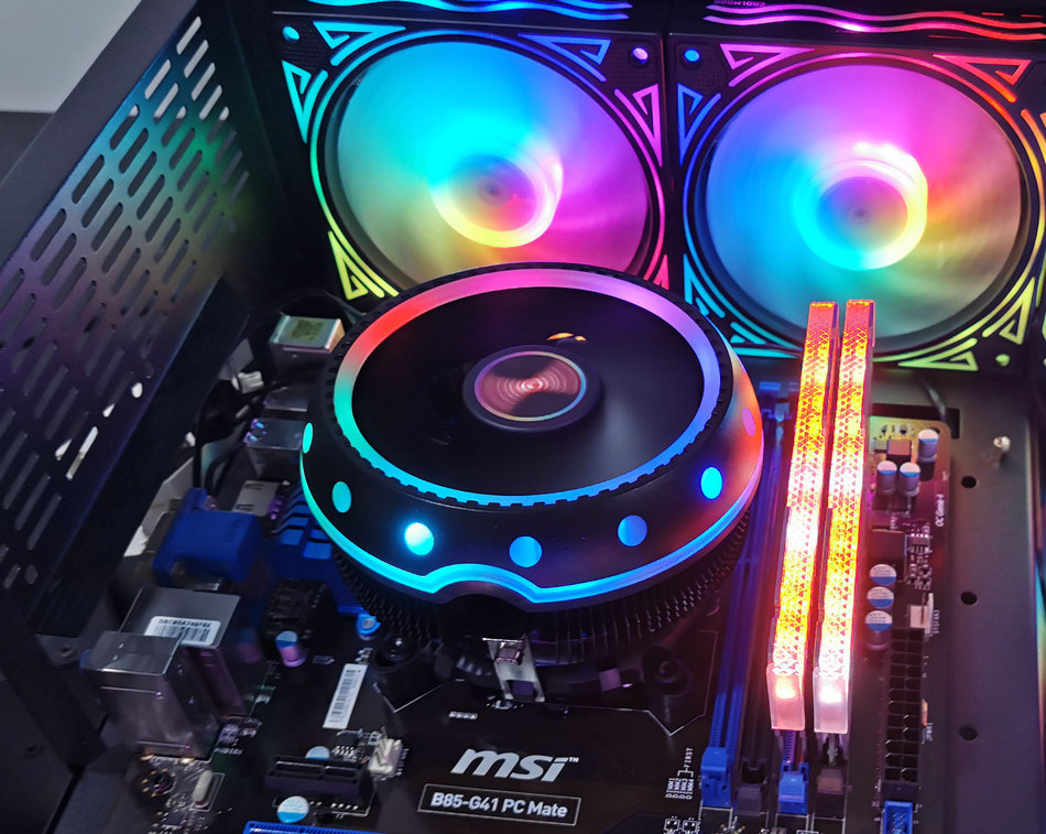 Quạt Tản Nhiệt 990 , Fan CPU Coolmoon UFOX Led RGB