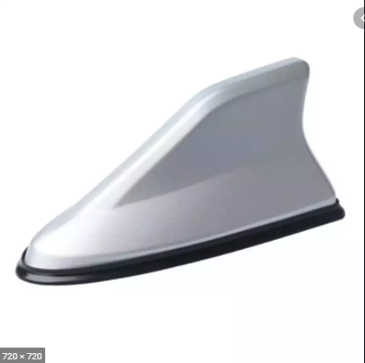 Vây cá mập ô tô, xe hơi có ăng ten bắt sóng cao cấp đế cao su CB-870625-B ( Màu Bạc )