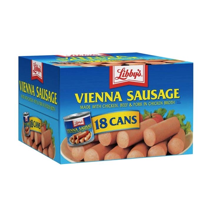 Thùng 18 Hộp Xúc Xích Libbys Vienna Sausage Mỹ