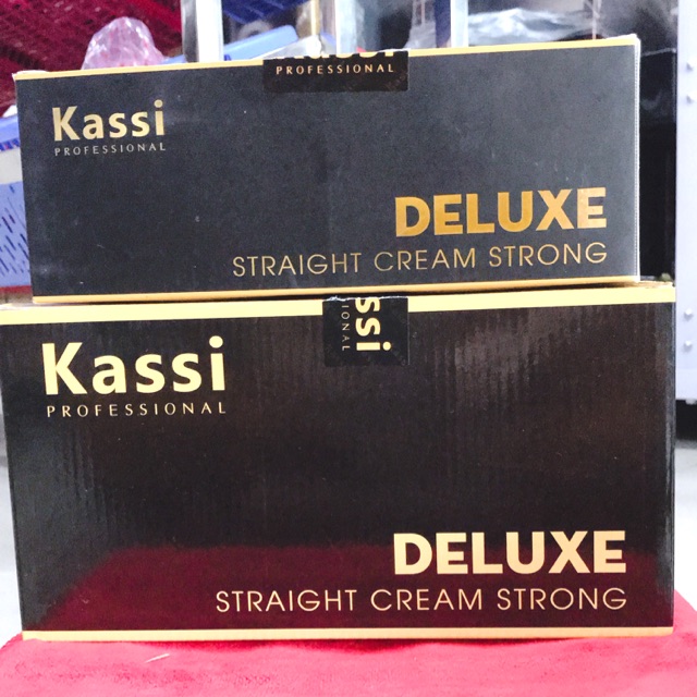 Kem duỗi tóc phủ bóng cao cấp kassi deluxe 1000ml - hàng công ty