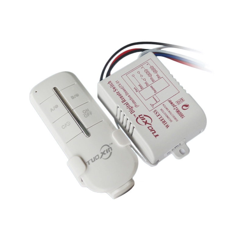 Công Tắc Điều Khiển Từ Xa 3 Kênh Tuoxin RF Xuyên Tường Không Dây, Bộ Điều Khiển Từ Xa, Đieu Khien Tu Xa, Cong Tac Đieu Khien Tu Xa