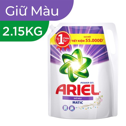 Nước giặt ariel matic giữ màu túi 2.3kg