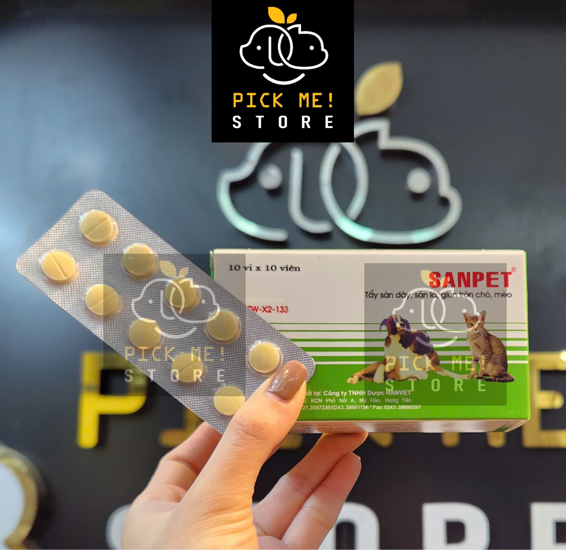 Sanpet - Xổ Giun Sán cho Chó Mèo dạng Viên
