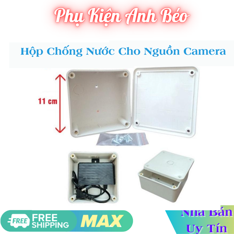 Hộp đựng nguồn camera, chống nước - Phích cắm âm cho nguồn camera
