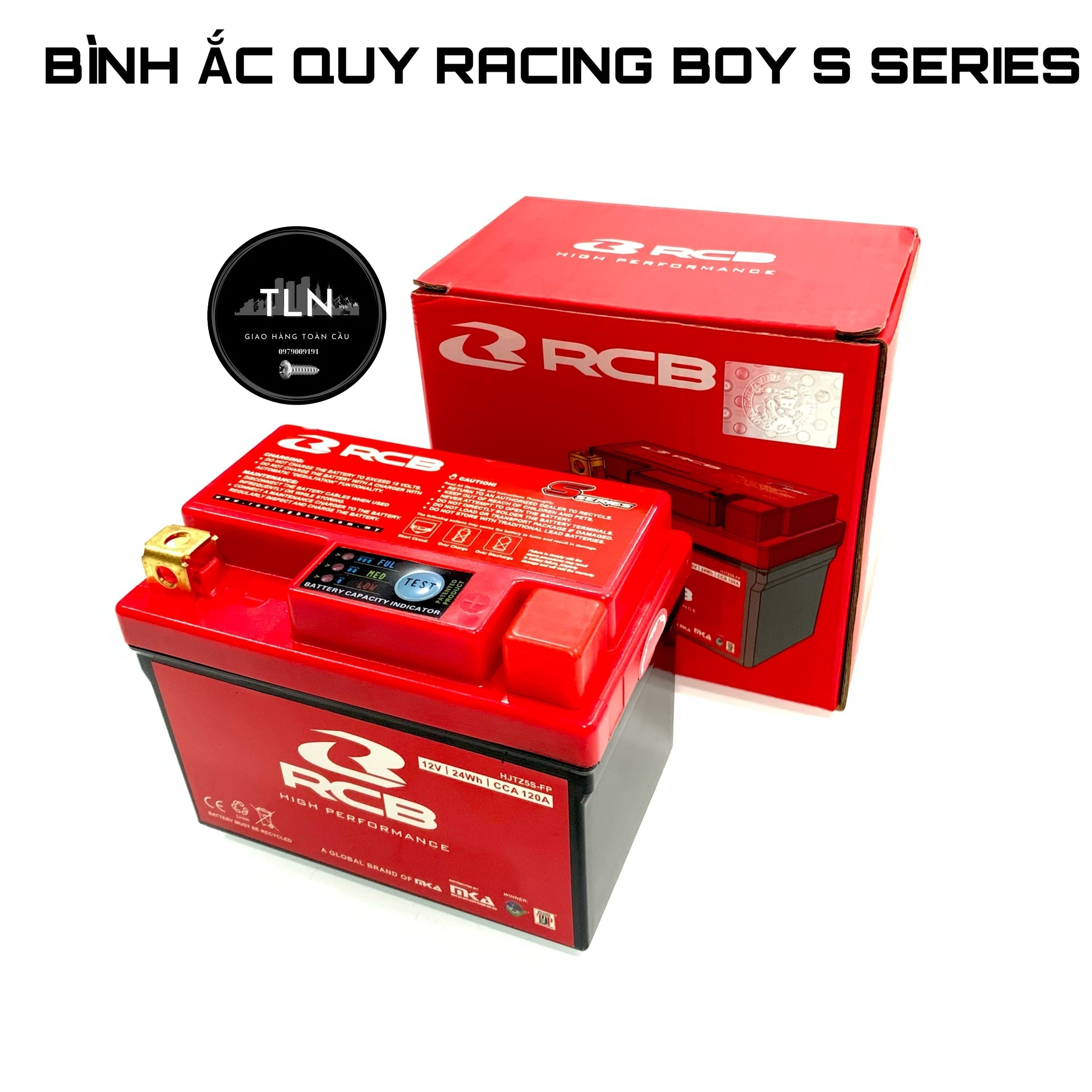 BÌNH ẮC QUY RCB S SERIES C.HÃNG