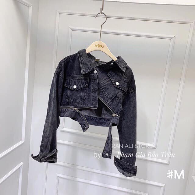 ( ẢNH THẬT) ÁO KHOÁC JEAN NỮ CROPTOP  KHÓA DƯỚI MÀU ĐEN PHONG CÁCH HÀN QUỐC, TUỆ LÂM,ÁO KHOÁC JEAN ĐEN, ÁO KHOÁC DENIM NỮ, ÁO KHOÁC BÒ NỮ LỬNG, ÁO KHOÁC BÒ NỮ ĐẸP RẺ,