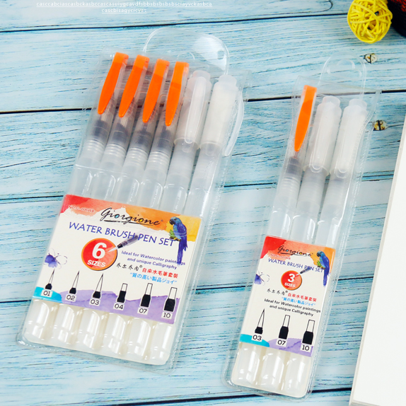 Bút vẽ màu nước cao cấp bộ 3 chiếc/ 6 chiếc