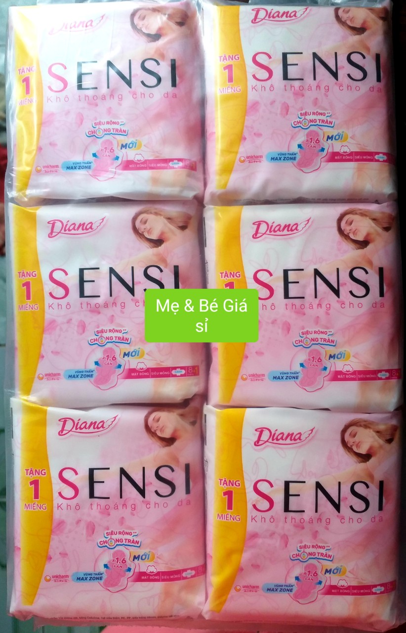 {HÀNG TẶNG}-COMBO 6 GÓI DIANA SENSI SMART-FIT SIÊU MỀM  23CM