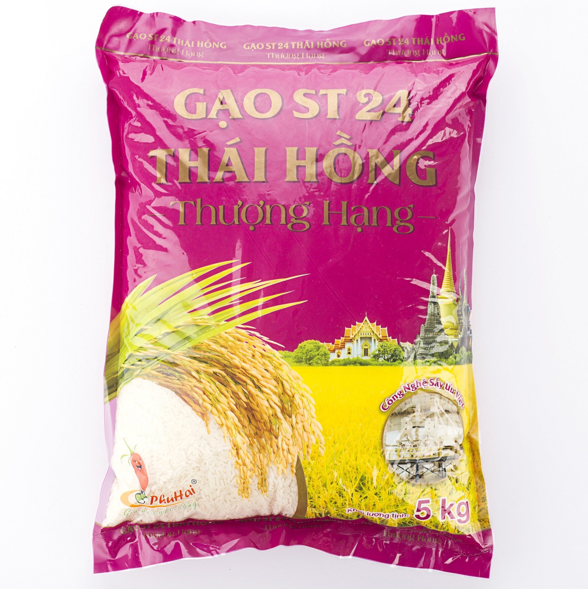 - gạo st 24 thái hồng thượng hạng túi 5 kg