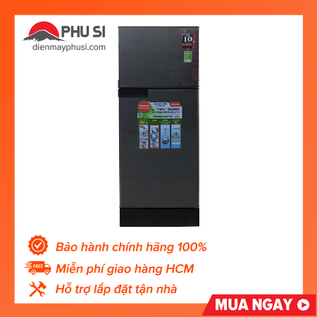 Trả góp 0% - bảo hành 1 năm - tủ lạnh sharp inverter 150 lít sj-x176e-dss