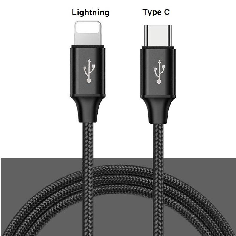 Cáp sạc dữ liệu type c to lightning - atdtech