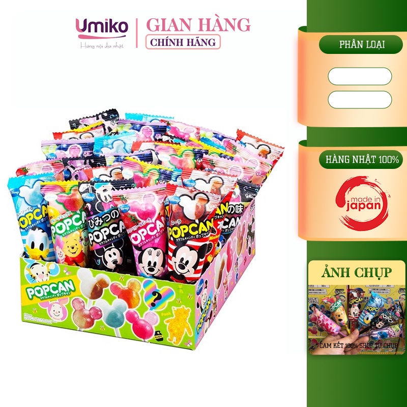 Cây kẹo mút glico popcan mickey kẹo mút nhật bản - umiko