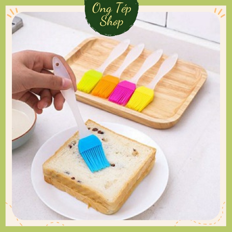 Chổi quét dầu mỡ - chổi quét mặt bánh silicone - chất liệu an toàn cho trẻ nhỏ - l24