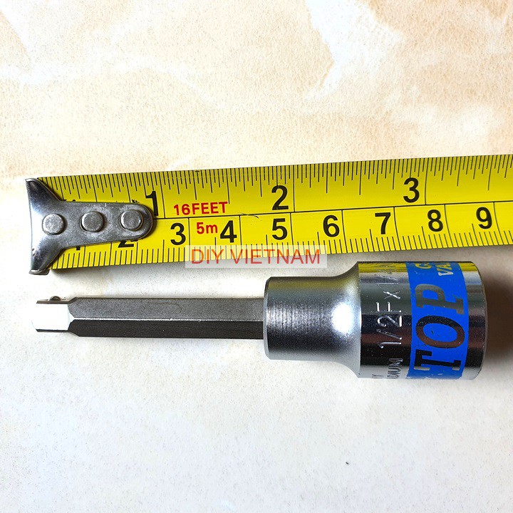 Đầu nối chuyển khẩu từ 1/2 sang 1/4 hãng TOP thân dài