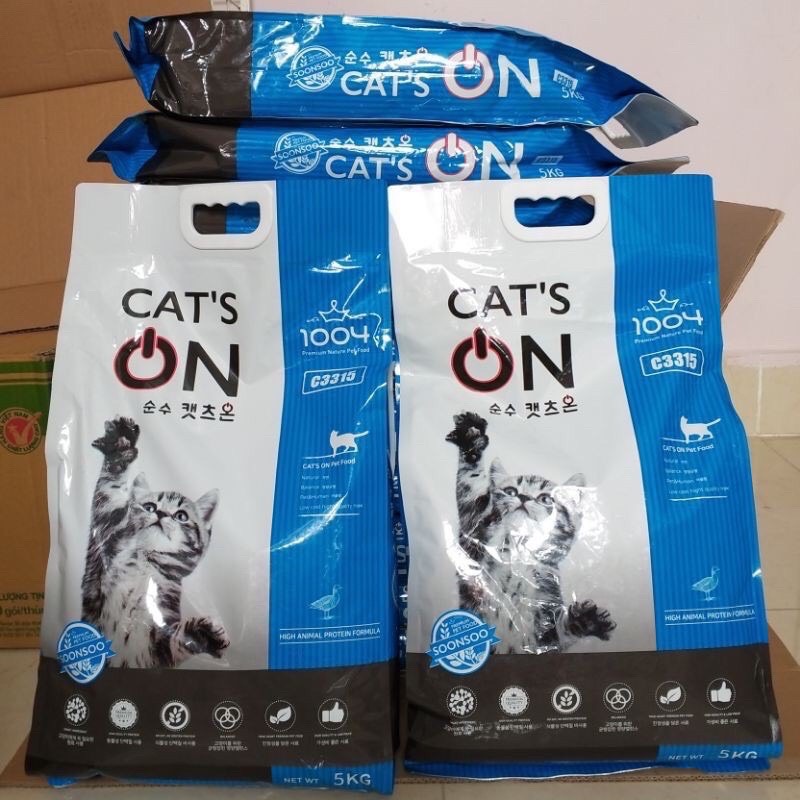 Thức ăn hạt khô CAT S ON cho mèo, thức ăn cho mèo mọi lứa tuổi - 5kg