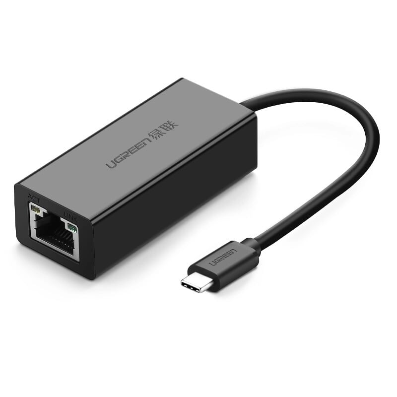 Ugreen 30287 màu đen cáp chuyển đổi type c sang lan 30287