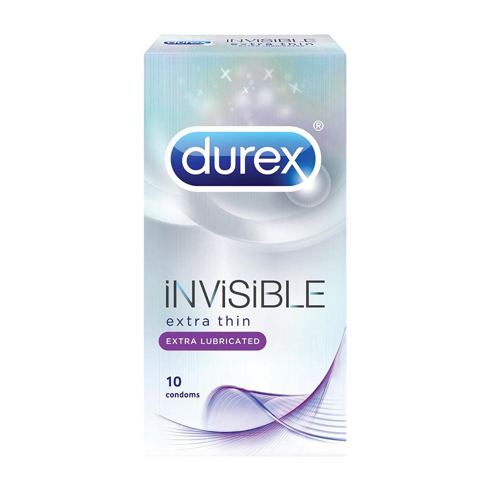 Bao Cao Su Siêu Mỏng Durex Invisible (Hộp 12 chiếc)