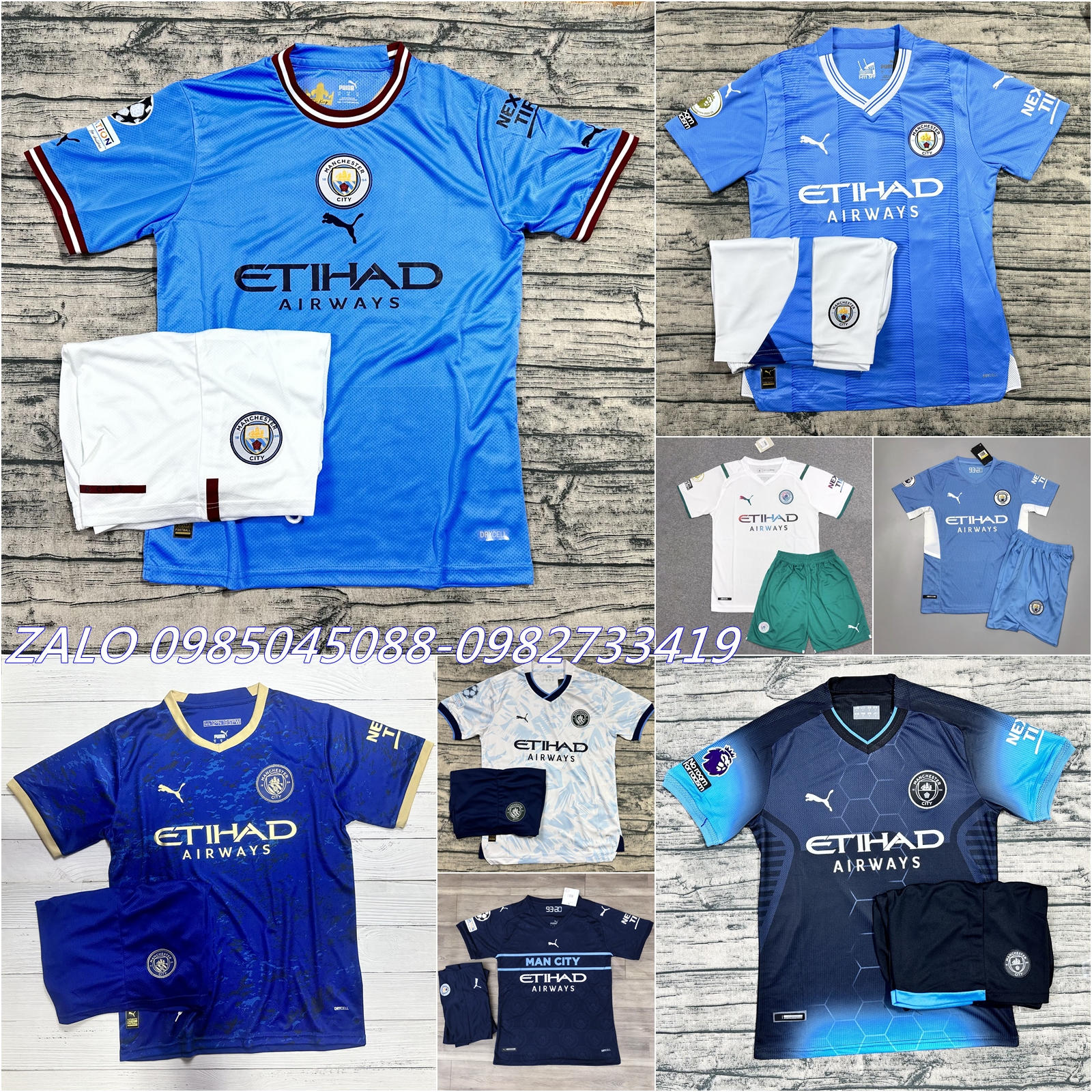 Áo bóng đá CÂU LẠC BỘ MANCHESTER City -Chất Polyeste Thái Cao Cấp-Mẫu Mùa Giải Mới- Siêu Thoáng,Siêu Bền,Thoáng mát