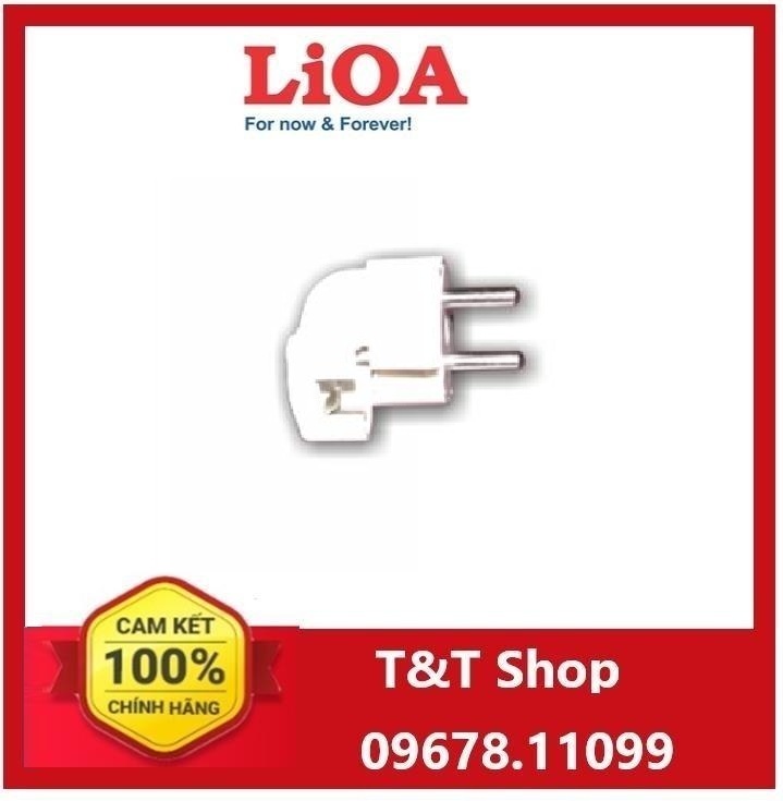 Phích cắm tiêu chuẩn Châu Âu Ø5 có cực nối đất Lioa