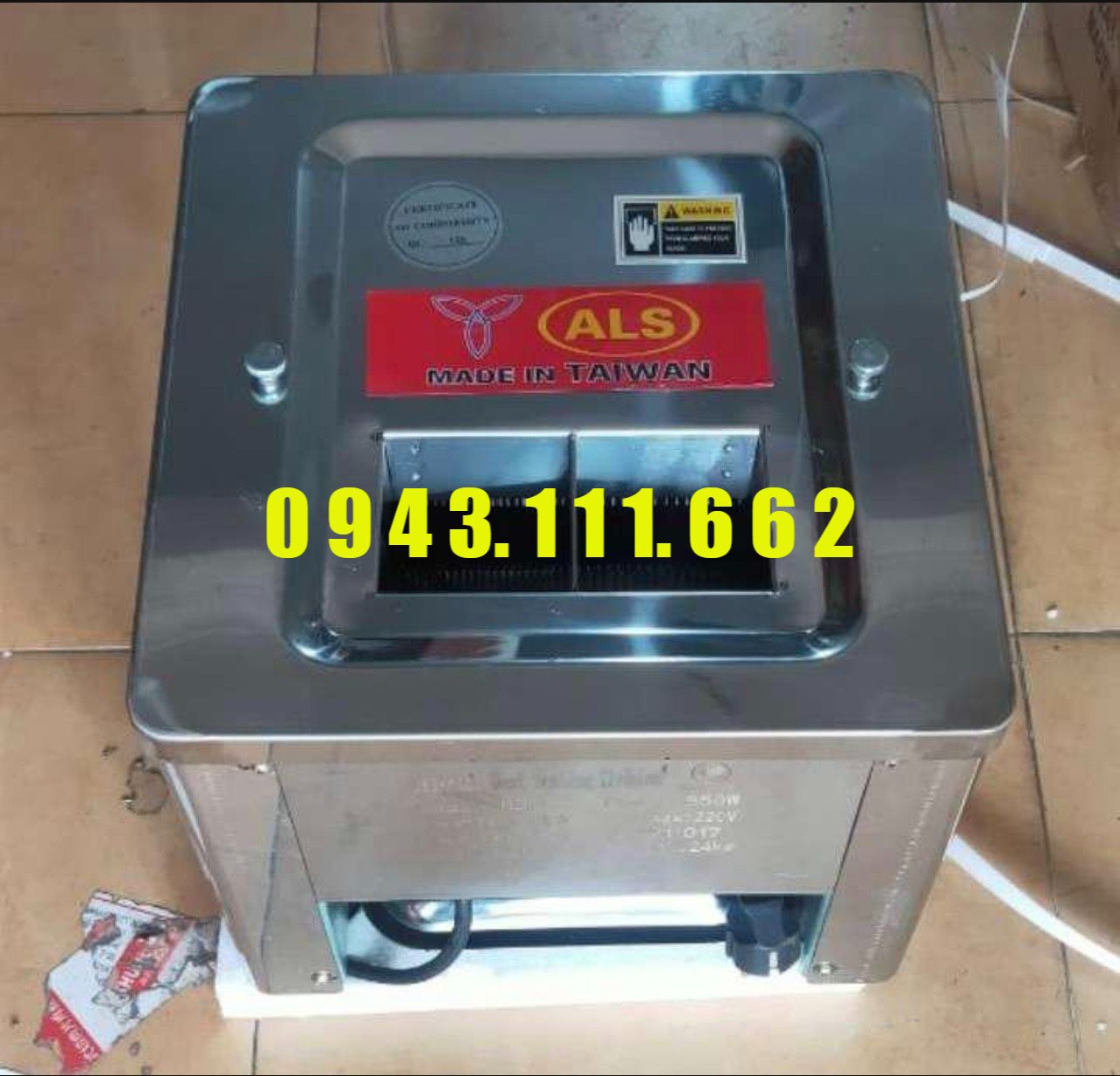 Máy thái thịt bò quán phở quán lẩu, thái thịt nướng rang xào