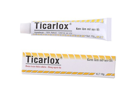 Kem làm mờ sẹo lồi ticarlox