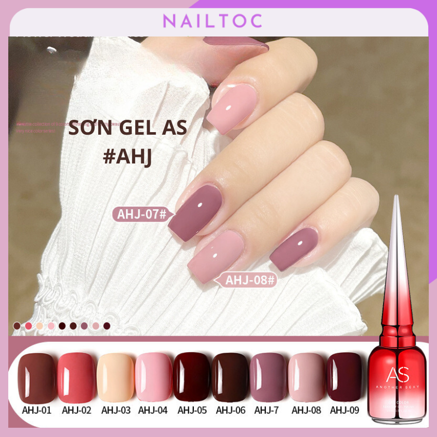 Sơn gel as mã ahj chai đỏ 15ml