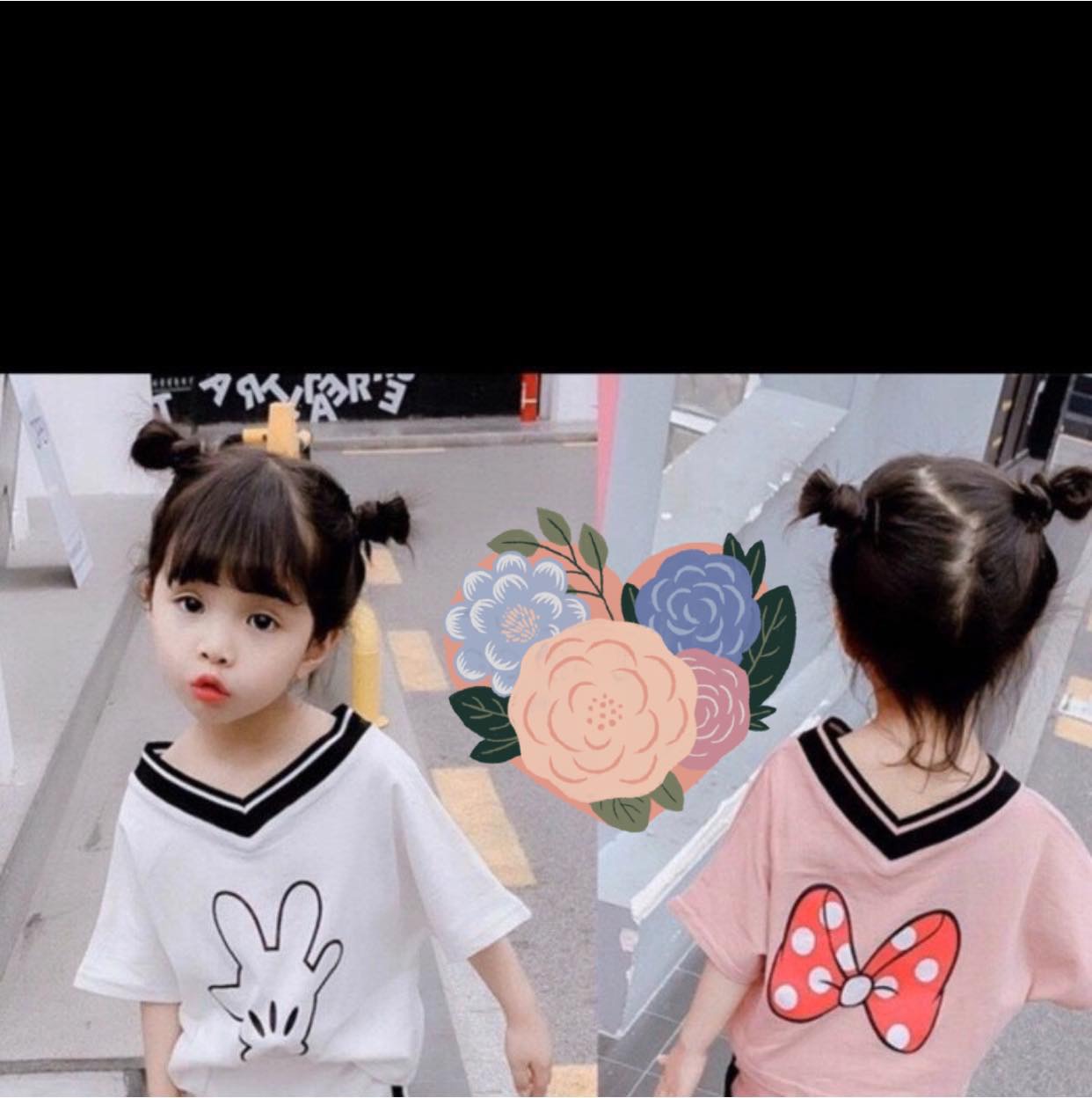 [HCM]SET CHÂN VÁY MICKEY CHO BÉ GÁI TỪ 25-38KG * thời trang trẻ em Sumikid * set váy đầm bé gái * quần áo bé gái