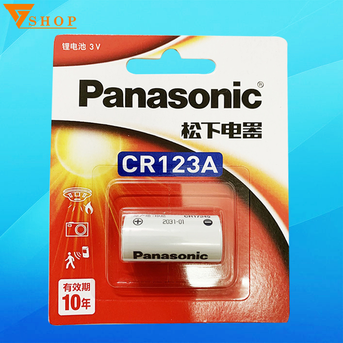 Pin cr123a panasonic , pin máy ảnh 3v, pin cr17345
