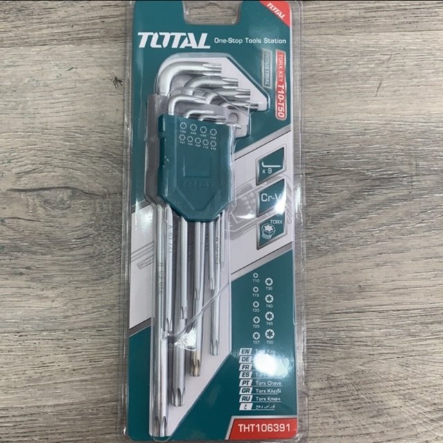 T10-t50 bộ lục giác bông dài 9 chi tiết total tht106391