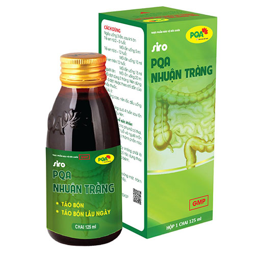 Trẻ bị khó tiêu, táo bón lâu ngày, đại tiện khó - Siro PQA Nhuận Tràng - dành cho trẻ em, hết táo bón, 100% thảo dược, an toàn tuyệt đối ( chai 125ml)