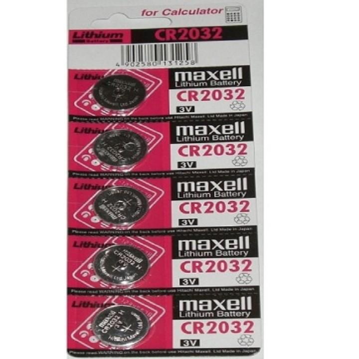 Bộ 5 viên Pin cao cấp Maxel 2032 - Chuyên dùng cho máy thử đường huyết, cân điện tử, nhiệt kế hồng ngoại