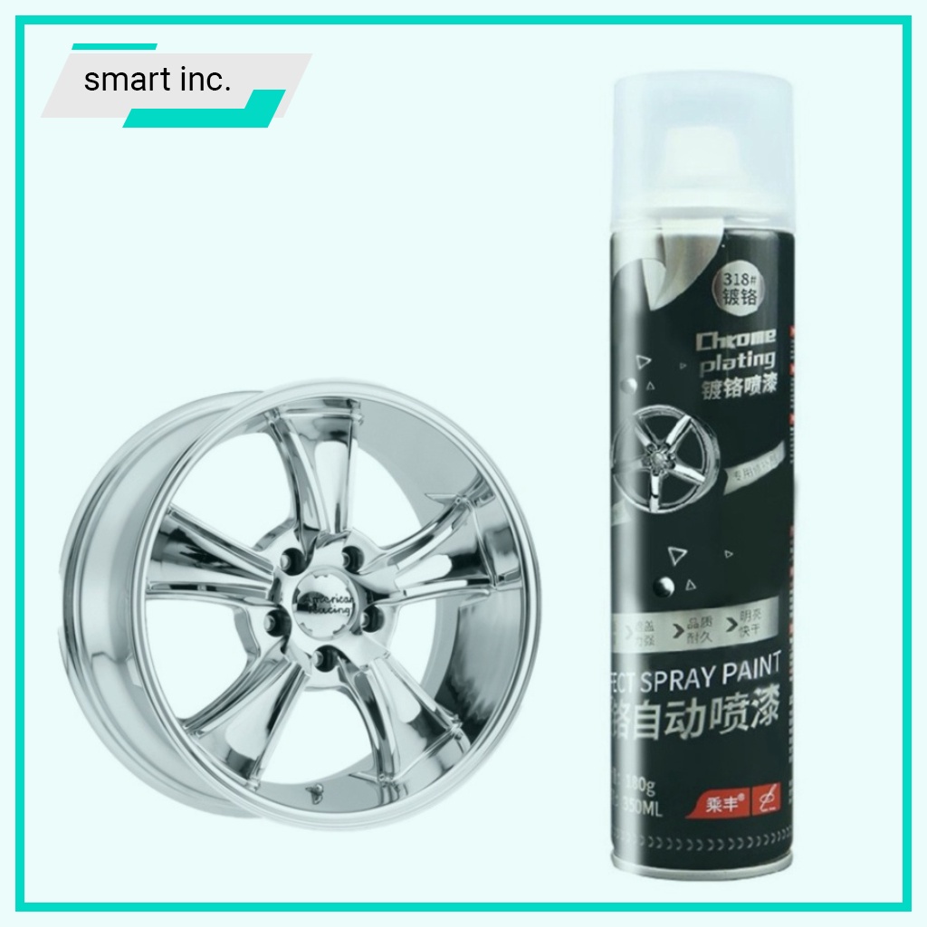 Sơn mạ crom inox xịt mạ chrome bạc sịt tráng gương kim loại 350ml