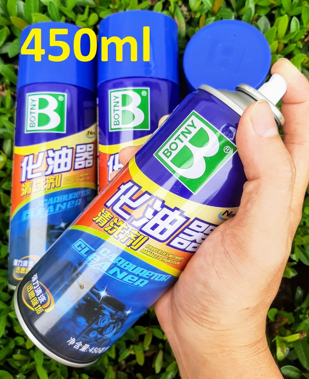 Chai xịt vệ sinh súc bình xăng con, vệ sinh kim phun béc phun botny chính hãng 450ml
