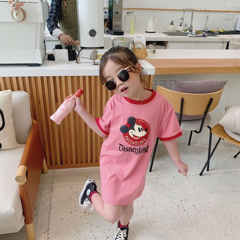 Áo Thun Dài In Hình Hoạt Hình Dễ Thương Cho Bé Gái Cho Trẻ Em Áo Cotton Cổ Tròn Ngắn Tay, Mẫu Giáo Bé Trai Bé Gái 2-10 Tuổi