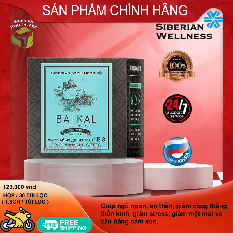 Trà an thần ngủ ngon ngủ sâu Baikal Tea Collection Herbal tea №3