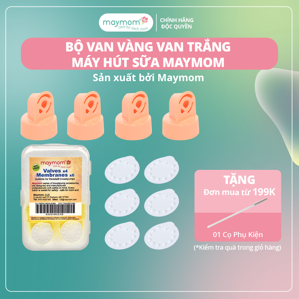 Van Máy Hút Sữa Maymom, Phụ Kiện Thay Thế Máy Medela Pump, Harmony, Swing, Mini Electric
