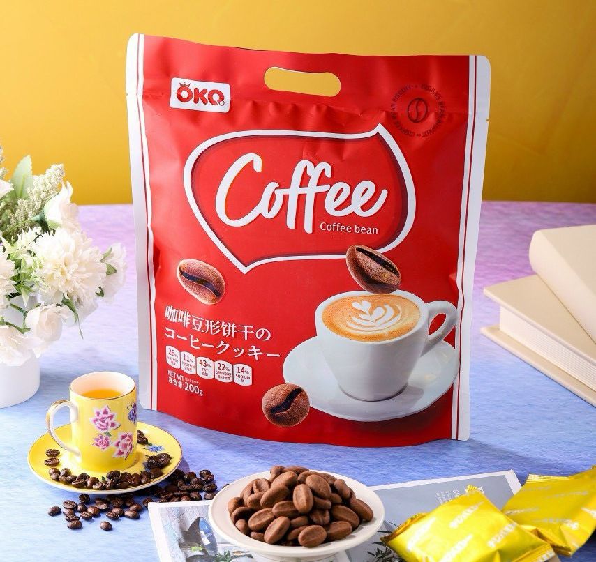 Bánh quy hạt cà phê okq 200gram
