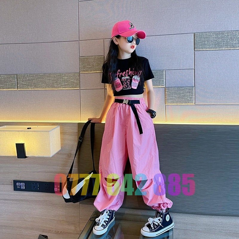 Croptop girls t shirt New reborn baby girls t shirt 17-47 kg Hebi kids cotton T-shirt - 2