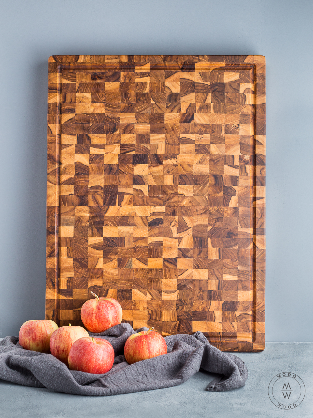Thớt gỗ chef pro 2 - gỗ teak 38x51x3.8cm modo wood - dụng cụ nhà bếp